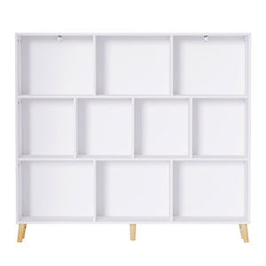 Artiss Bookshelf | 3 Tiers | 10 Cubes | CORA | White