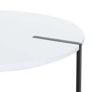 Coffee Table | Side Table | Round White | Cedric