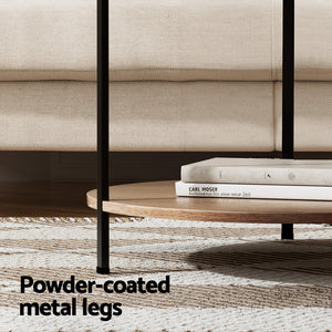 Coffee Table | Side Table | Round White | Cedric