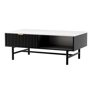 Artiss Coffee Table | Drawer Storage Shelf | Black