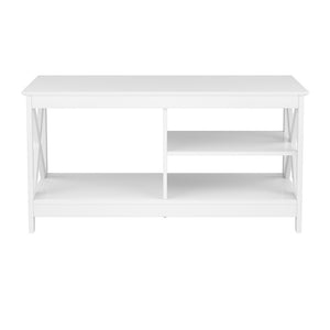 Artiss Coffee Table | Storage Shelf | Modern Design | White