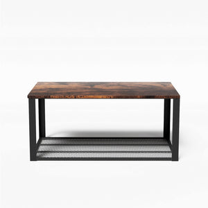 Coffee Table | 2 Tier | Rustic Brown | 104cm