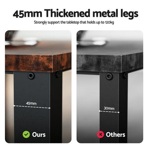 Coffee Table | 2 Tier | Rustic Brown | 104cm