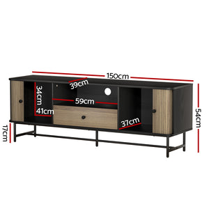 Entertainment Unit | TV Cabinet | 150CM | Black | Boris