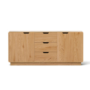 Artiss Buffet Sideboard Cabinet Storage Kitchen Cupboard Drawers Round Edge Oak