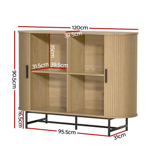Buffet Sideboard Cupboard | Cabinet | Sliding Doors | Pantry Storage | Oak | PIIA