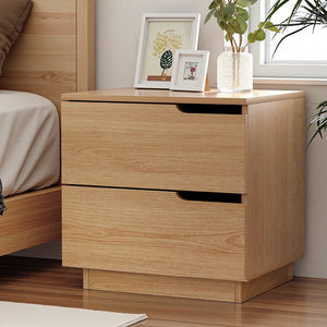 Bedside Table | 2 Drawer Nightstand | Pine Finish