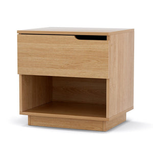 Bedside Table | 1 Drawer + 1 Shelf | Nightstand | Pine