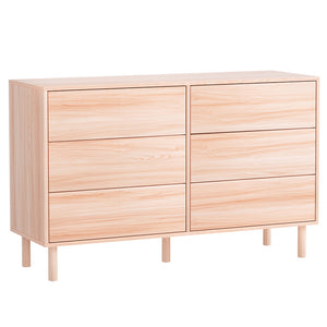 Artiss Chest of Drawers | 6 Drawer Cabinet | Dresser Table | Tallboy Storage | Bedroom | Pine