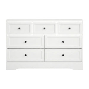 7 Drawer Chest of Drawers | Dresser Cabinet | White