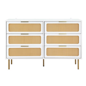 Artiss Chest of Drawers | 6 Drawer Lowboy Cabinet | White