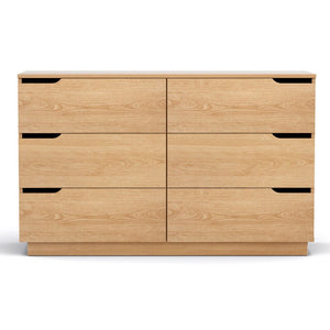 Chest of Drawers | 6 Drawer Dresser | Pine Finish