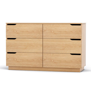 Chest of Drawers | 6 Drawer Dresser | Pine Finish