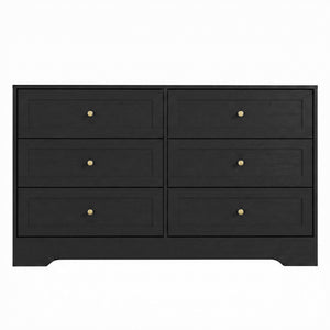 Artiss 6 Chest of Drawers Tallboy Cabinet - LEIF Black