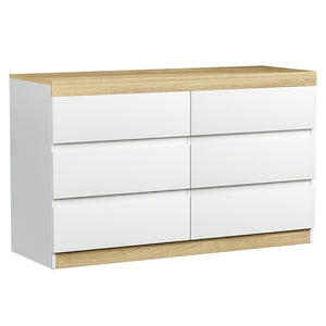 6 Chest of Drawers | Cabinet Dresser Table | Tallboy Storage | Bedroom White