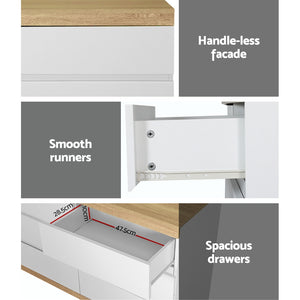 6 Chest of Drawers | Cabinet Dresser Table | Tallboy Storage | Bedroom White
