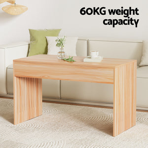 Coffee Table | Rectangle Fluted Side | 100CM