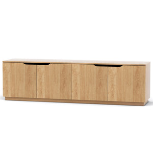 TV Unit Cabinet | 180cm | Storage Entertainment | Pine Finish
