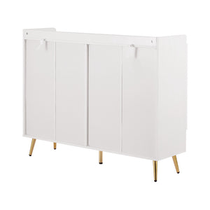 Shoe Rack Cabinet | 5 Tiers | 30 Pairs | White