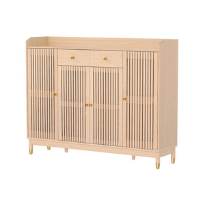Shoe Rack Cabinet | With Shelves | 26 Pairs | Pine