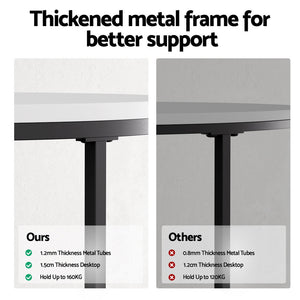 Nesting Table Set | 2pc | Marble Look Coffee Tables | Compact