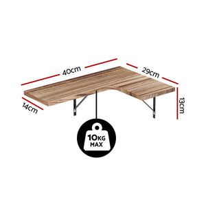 Corner Floating Shelves Set 4pc | Wall Mounted | Wood