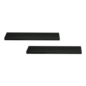 Floating Wall Shelves Set 2pc | 90cm | Black