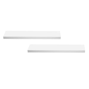 Floating Wall Shelves Set 2pc | 90cm | White