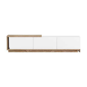 Artiss | TV Cabinet | Entertainment Unit | Extendable Design | White Oak Finish