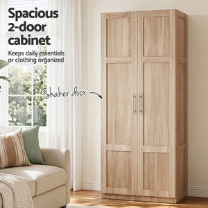 Buffet Hutch Sideboard Cabinets | 2 Pack | Kitchen Pantry Storage | Pine