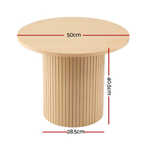 Coffee Table | Round Fluted Design