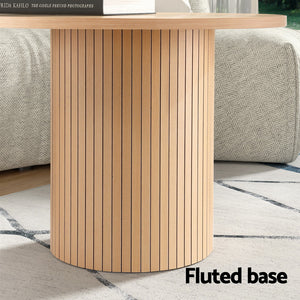 Coffee Table | Round Fluted Design