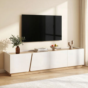Artiss 180cm TV Unit Storage Cabinet Living Room White & Pine