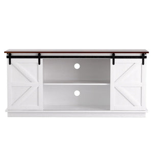 Buffet Sideboard Cabinet | Sliding Doors | Kitchen Storage | White