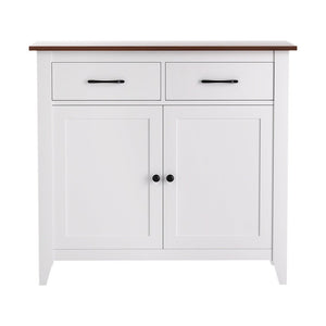 Hallway Sideboard Cabinet | Storage Cupboard | 2 Drawers | White