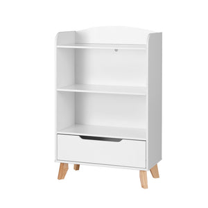Bookshelf | 3 Tiers | Storage Bookcase | Toys Organizer Drawer
