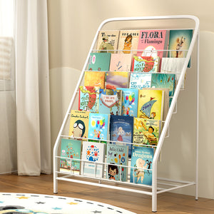 Bookshelf | 6 Tiers | Magazine Rack | Children Bookcase Organizer | Foldable