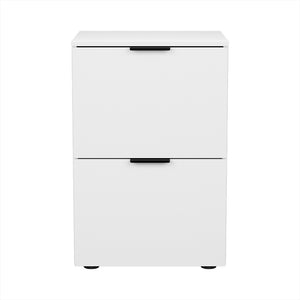 Artiss Filing Cabinet | Files Storage | Office Shelves | File Organiser | White | 2 Drawer