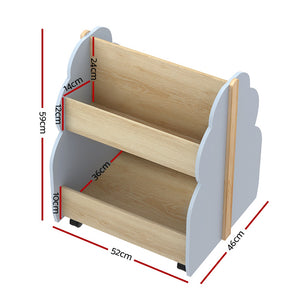 Toy Box Bookshelf | Storage Bookcase Organizer | Display Shelf