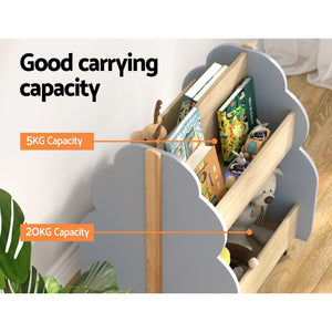 Toy Box Bookshelf | Storage Bookcase Organizer | Display Shelf