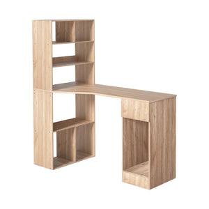 Artiss Computer Desk | 120cm | With Bookshelf & Drawer Cabinet | Oak