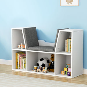 Kids Bookshelf Bookcase | Toys Box Shelves Storage Cabinet