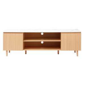TV Cabinet | Entertainment Unit Stand | 180CM Pine | White Finish