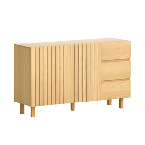 Buffet Sideboard | 130 cm Pine Cabinet | Pantry Storage with Drawers