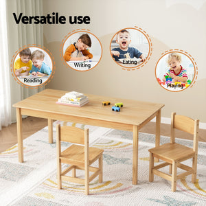 Kids Table & 2 Chairs Set | Pinewood Construction