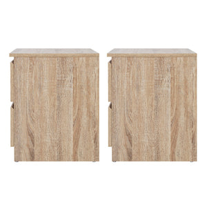 Artiss Bedside Tables | 2X | PEPE | 2 Drawers | Oak