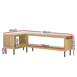 Entertainment Unit | Corner TV Cabinet | Storage Shelf | Bevis