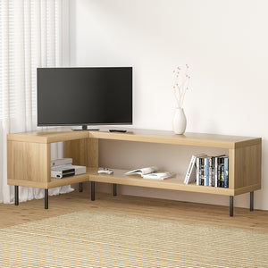 Entertainment Unit | Corner TV Cabinet | Storage Shelf | Bevis