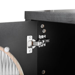 Artiss Buffet Sideboard | Shelves Double Doors | Black