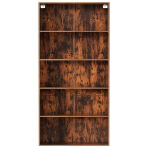 Bookshelf 5-Tier | Freestanding Storage Shelf | Walnut Finish